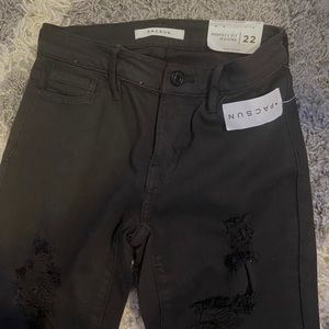 Pacsun Black Ripped Jeggings